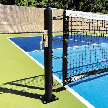 Pickleball Deluxe Club Surface Mounted Upright (3 in. Pole) with Internal Winch (Outdoor)